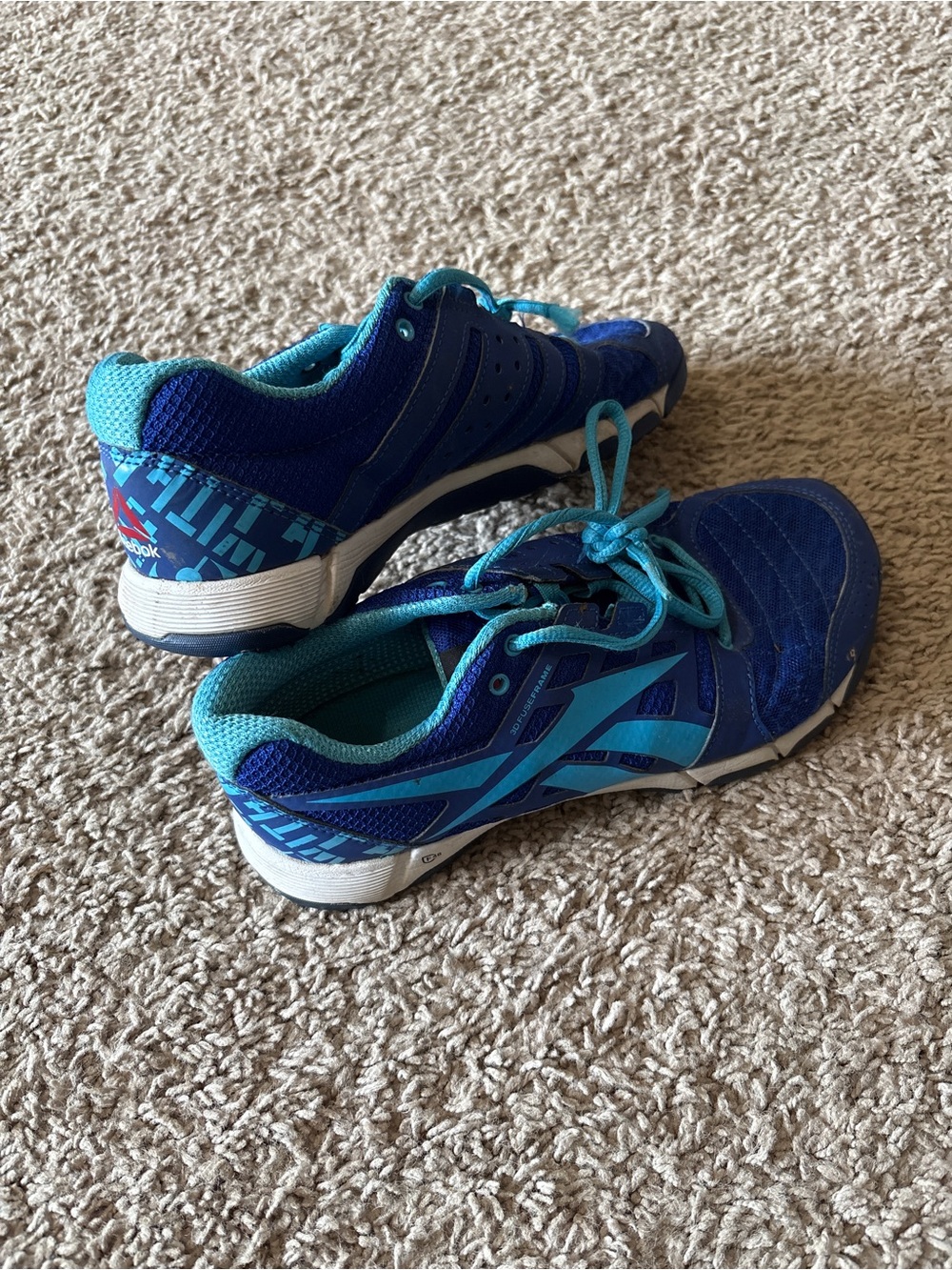 Reebok women’s Teal and Royal Blue Athletic Sneakers